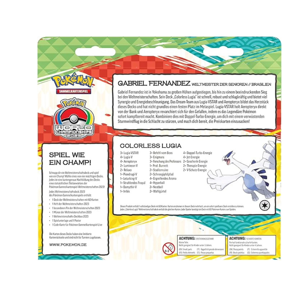 Pokémon World Championship Deck 2023 Gabriel Fernandez - Deutsch