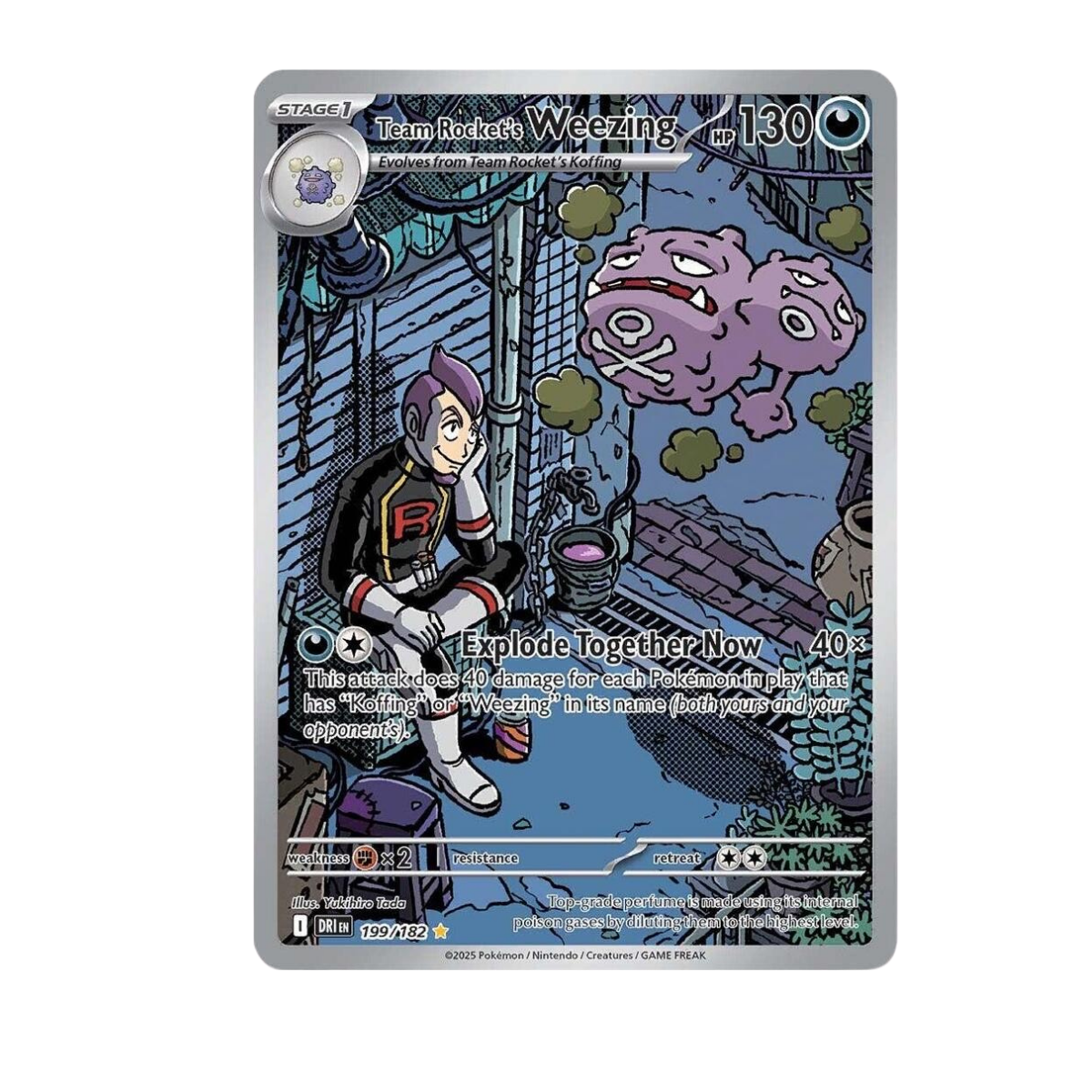 Pokémon Team Rocket's Weezing DRI #199 Destined Rivals