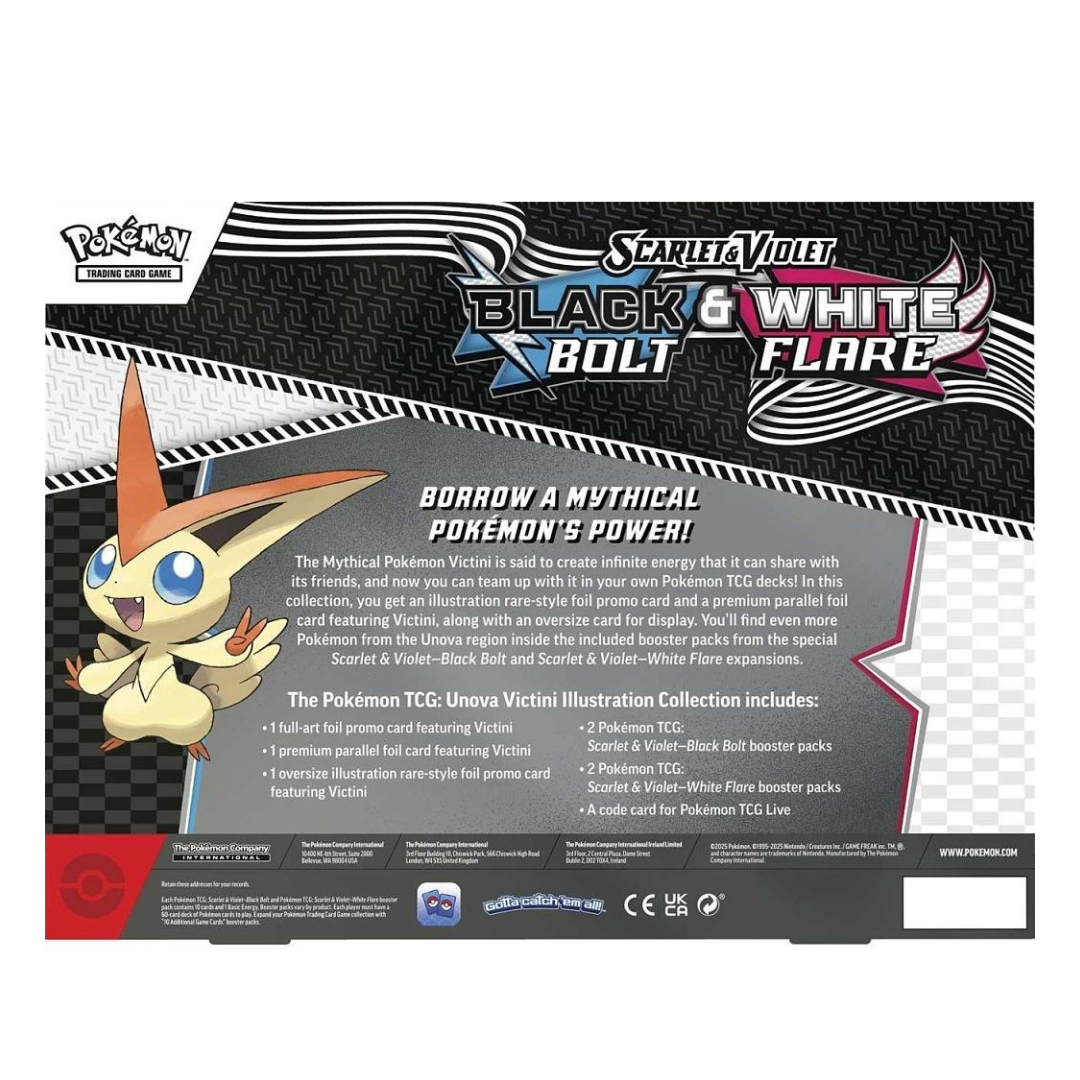 Black Bolt & White Flare Victini Illustration Collection - English