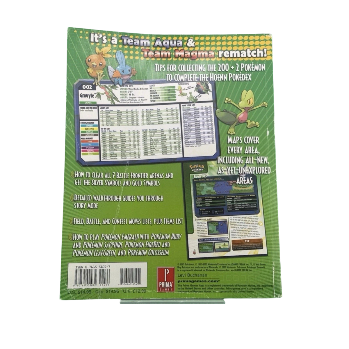 Pokémon Emerald Version Official Strategy Guide NO POSTER