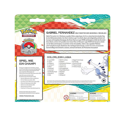 Pokémon World Championship Deck 2023 Gabriel Fernandez - Deutsch