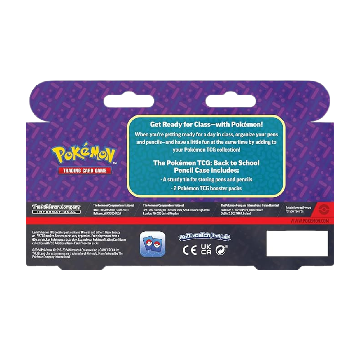 Pokémon TCG: Back to School 2024 Pencil Case
