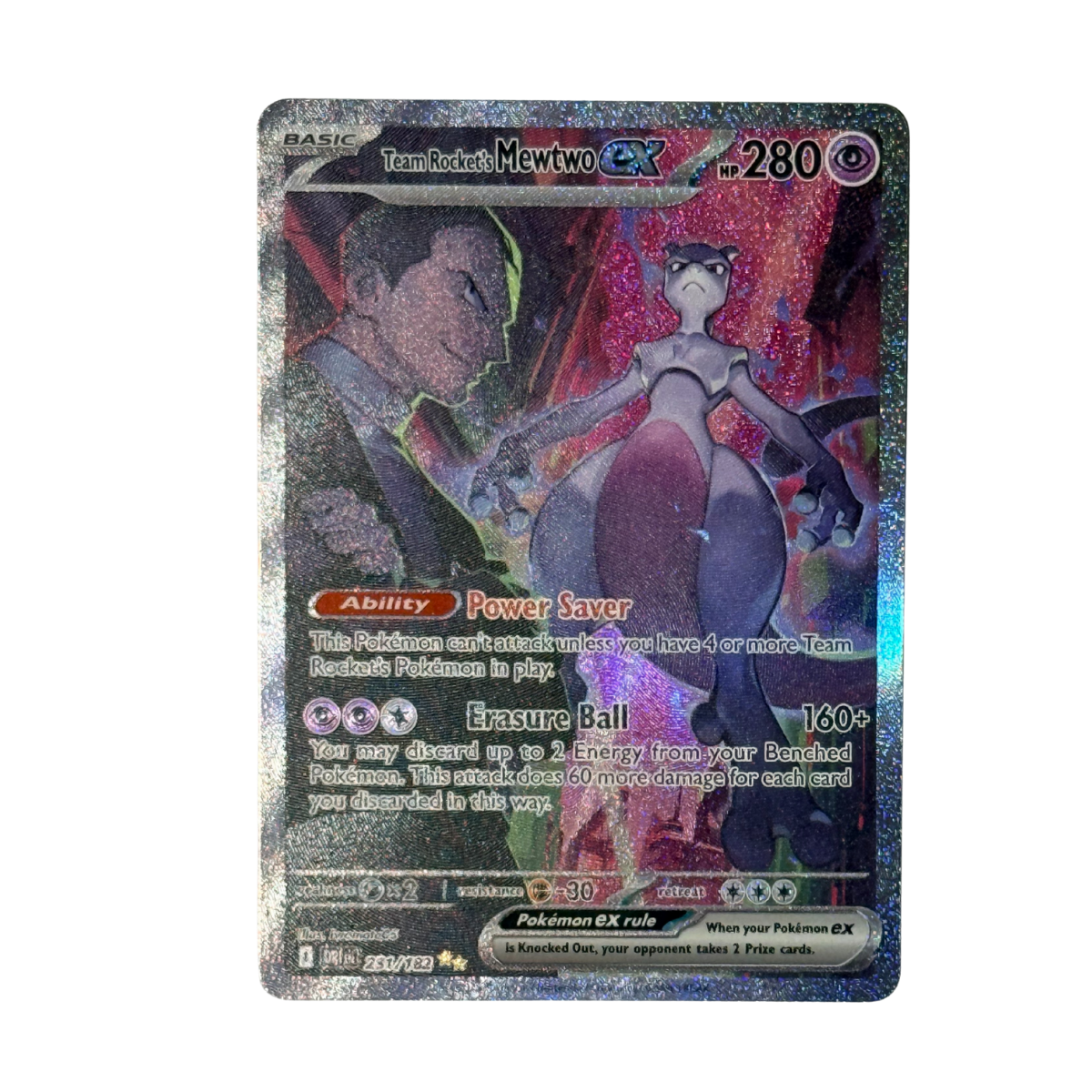Pokémon Card Team Rocket's Mewtwo Ex SV10 231/182 Destined Rivals EN